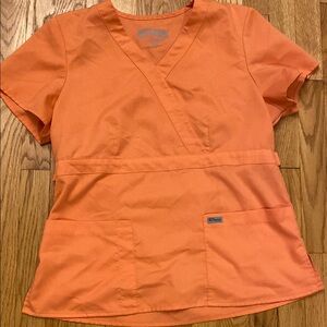 Orange Scrub Top